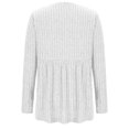 thumbnail image 4 of Edvintorg Maternity Shirts Fashion Solid Color Crewneck Ribbed Knit Sweater Tops Long Sleeeve Fall Maternity Clothes Plus Size Casual Pregnant Clothes for Women, 4 of 7