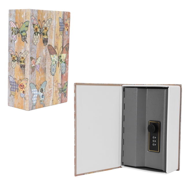 CAJA DE SEGURIDAD SEGURA, Libro seguro y resistente mini de acero inoxidable de acero inoxidable para la recolección bithday, Joyería de regalo de navidad