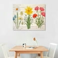 thumbnail image 2 of ONETECH Country Farmhouse Spring Canvas Print Wall Art Decor Spring Tulips Daisies Daffodils Sign Painting Poster Plaque Rustic Home Decoration, 2 of 4