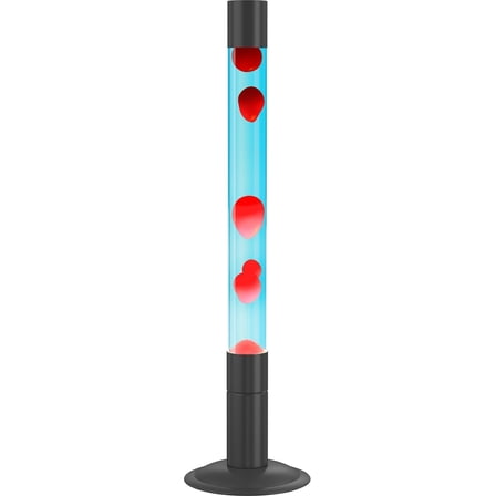 30-Inch Relaxing Liquid Lamps,Lamps, Home Decor Living Room Office Bedroom Lamp for Adults (Blue Water Red Wax)