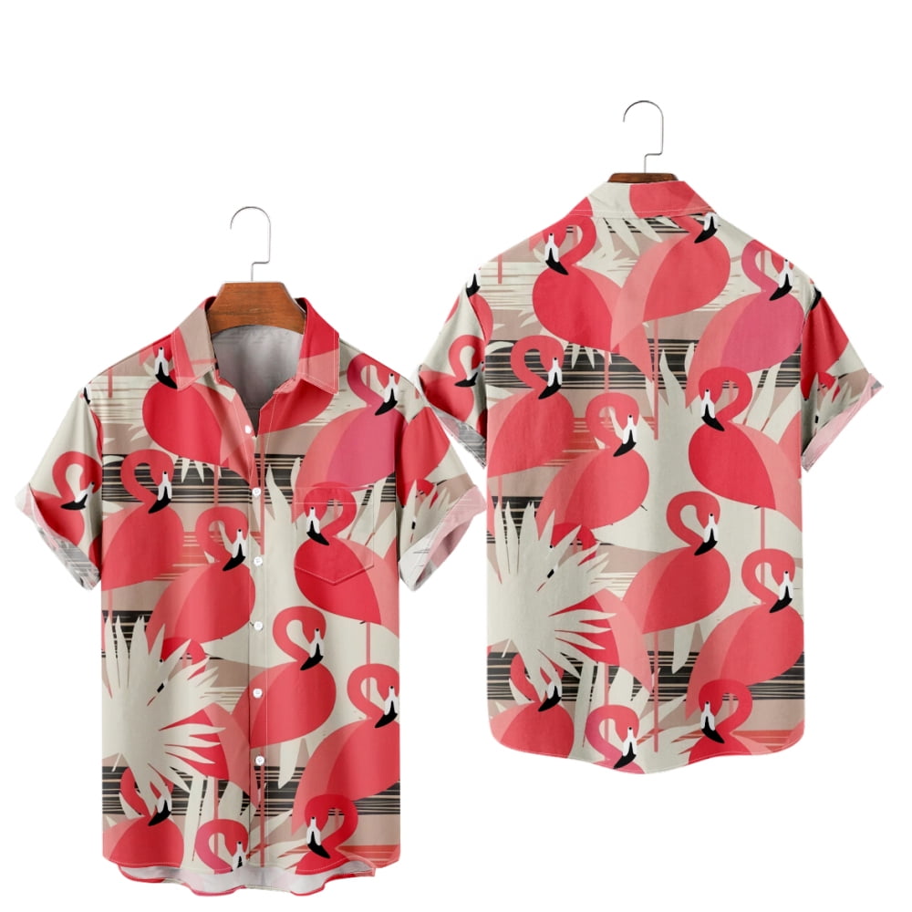 Summer Cartoon Flamingo Popular Saying Shirt Slim Relaxed for Unisex ...
