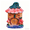 O#Pink, variant on SLYNSHome Mini Fairy Mushroom House Door Decoration Wood Elf Gate With Sunflower For Garden Yard Patio Home Decor