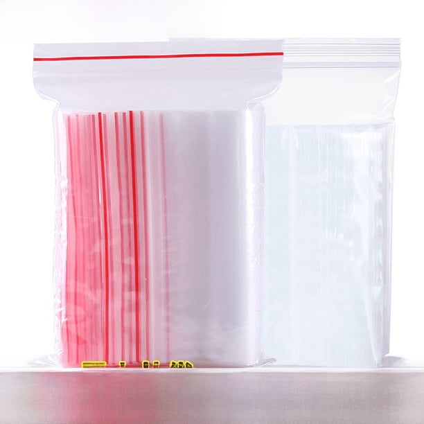 Bolsa autosellante engrosada, bolsa sellada transparente, bolsa de embalaje con sellado de cadena, bolsa de embalaje compacta, impresión