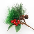 thumbnail image 2 of 3 piezas pino, , 16 cm, púas florale tallos de acebo, púas de artificiales de Navidad para coronas , decorac, 2 of 9