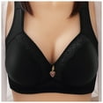 thumbnail image 1 of Eashery Bras for Women Solid Deep V Push Up Bras for Women Black 40, 1 of 2