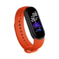 thumbnail image 1 of Rosie M5 Color Screen Smart Watch Heart Rate Measurement Bracelet Sports Wristband 2 Packs, 1 of 7