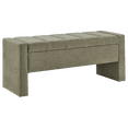 thumbnail image 1 of Bouclair Banc de Rangement Rembourré Kaki, 1 of 4