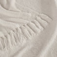 thumbnail image 2 of Brooklyn Loom Chunky Boucle 100% Microfiber Polyester  50x70 Throw Blanket in Greige, All Season, Adult Size, OEKO-TEX Certified, 2 of 10