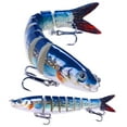 thumbnail image 2 of Fishing Lures for Bass Trout Multi Jointed Swimbaits Slow Sinking Bionic Swimming Lures Bass Freshwater Saltwater Bass Lifelike Fishing Lures Kit, 2 of 7