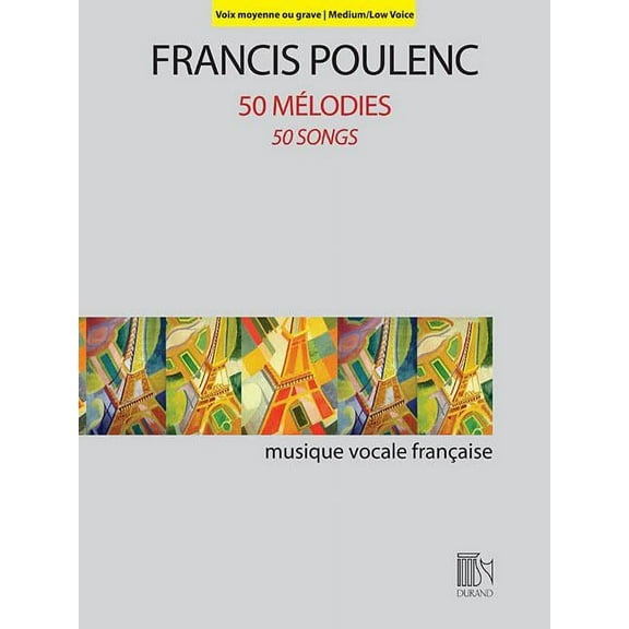 50 Melodies (50 Songs): For Medium/Low Voice and Piano, (Paperback)