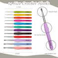 thumbnail image 3 of Yarniss Beginner Crochet Kit, 1500 Yards Acrylic Yarn Skeins & 72 PCS Supplies for Knitting & Amigurumi, 3 of 5