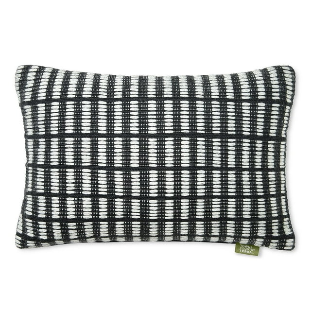 Town & Country Terra Alara Textured Geo Stripe Decorative Pillow