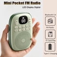 thumbnail image 4 of Radio FM de Bolsillo con Pantalla LED, Receptor de Radio Digital, Altavoz Bluetooth 5.4 Recargable, Tarjeta TF, Reproductor de Música MP3 C, 4 of 5