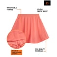 thumbnail image 4 of RBX Girls Athletic Skorts Performance Scooter Skirt for Girls with Shorts Underneath 2 Pack, 4 of 7