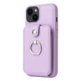 thumbnail image 5 of Jiahe Cover For iPhone 14 Pro Max Shockproof Wallet Case,Built-in 360° Rotation Ring Kickstand with Card Holder PU Leather Full Cover Protective Case,Purple, 5 of 9