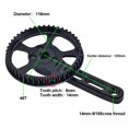 thumbnail image 3 of Mosiee Belt Drive Kids Bike Crankset 120Mm With 46T Chainring And Guard Plate, 3 of 6