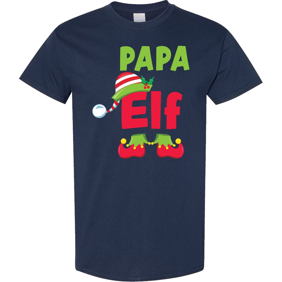 Inktastic Christmas Papa Elf T-Shirt