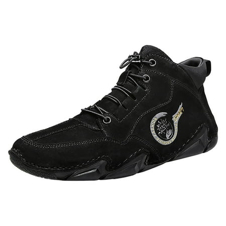 Oyedens Mens Hiking Boots High Top Fashion Sneakers Water Shoes Non Slip Trail Running Trekking Shoes