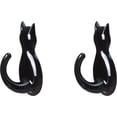 thumbnail image 2 of 5 Pcs Queue de Chat Mignonne Adhésive Hooks, Queue de Chat Uscallm Adhésive Hooks Sans Perçage Forte Collante Support Mural pour Cuisine Salle de Bain Porte Garde-Robe Rangement Thème Animal Décoratif Amovible, 2 of 6