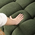 thumbnail image 5 of 62.2length ,35.83" deepth ,human body structure for USA people,  marshmallow sofa,boucle sofa ,OLIVE GREEN 2S BOUCLE, 5 of 8
