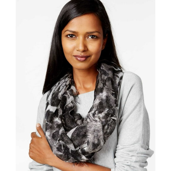 Collection Xiix Foulard Boucle Infinie Léopard, Gris