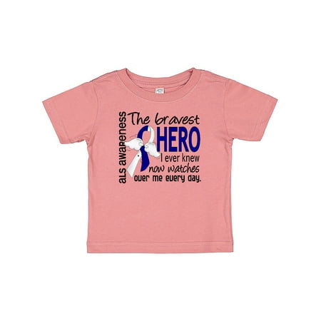 

Inktastic ALS Bravest Hero I Ever Knew 1 Gift Baby Boy T-Shirt