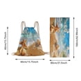 thumbnail image 3 of Lume Wear Large 2 in1 Hooded Beach Towel a 3D Wearable Microfibre Cover Up for Adults. Lightweight Quick Dry for Sun Loungers Travel Swimming Gym Yoga and Sports Summer, 3 of 7