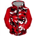 thumbnail image 1 of Sudadera con capucha y cremallera para hombre, con estampado 3D, informal, de gran tamaño, estilo urbano, con cremallera, chándal, 1 of 6