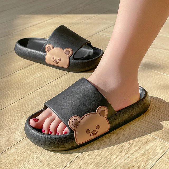 Zapatillas de mujer con grafiti, zapatos de verano con dibujos animados, zapatillas de exterior de EVA para mujer, zapatillas antideslizantes de suela gruesa suave para piscina, zapatillas de casa para interiores Tan Jianjun unisex