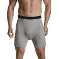 thumbnail image 3 of Harbor Bay by DXL Big and Tall Men's Assorted Boxer Briefs, Grey Stripe, 2X, Pack of 3, 3 of 8