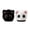 black+white, variant on Plush Cat Face Indoor Slippers – Warm Fleece Lined Cozy Home Footwear for Winter Comfort
