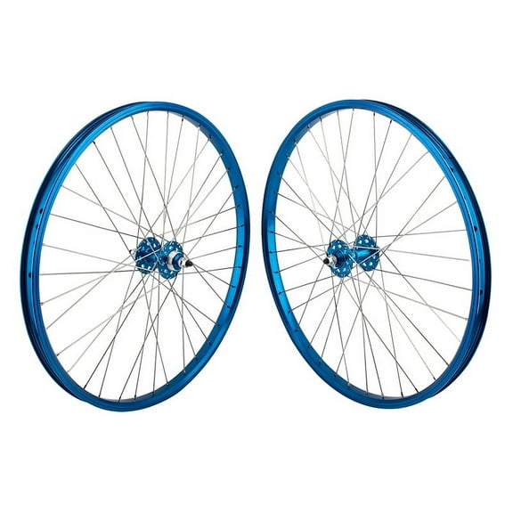 Se Bikes J24SG Wheelset 26in B/O 3/8inx100-110mm FW Rim Brake Clincher Blue
