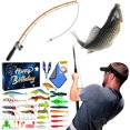 thumbnail image 4 of Kit Señuelo Pesca Con Cabezas Plantilla Ganchos Señuelos Cebo Gusano Suave para Amantes La Hombres Adultos Adolescentes, 4 of 9