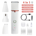 thumbnail image 2 of Four Bit Pet Shaver Set Multifunctional Rechargeable Clipper Dog Cat Nail Polisher Foot Hair Shaver Clipper, 2 of 8