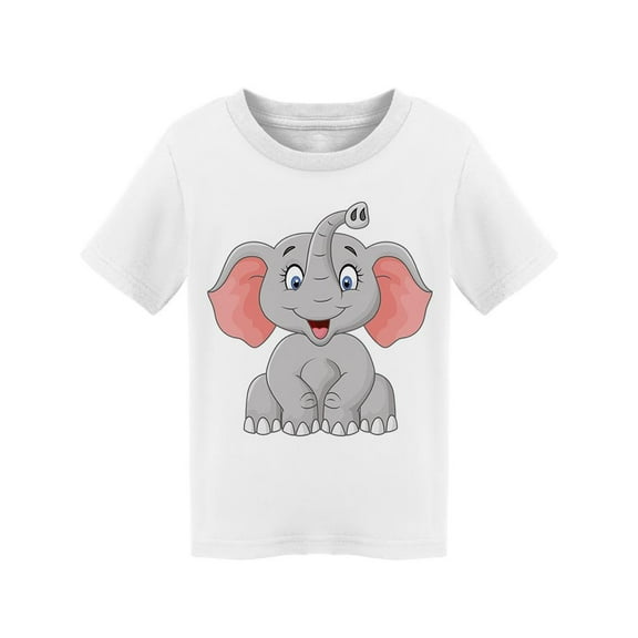 Cute Elephant Sitting T-Shirt Toddler -Image by Shutterstock, 3 Toddler