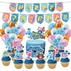 Heidaman Blue's clues Birthday Party Supplies Blues Clues Birthday Decorations Set Include Blue's Clues Banner Balloons Cake Toppers