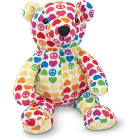 Melissa & Doug Hope Bear - Patterned Pal Teddy Bear Stuffed Animal