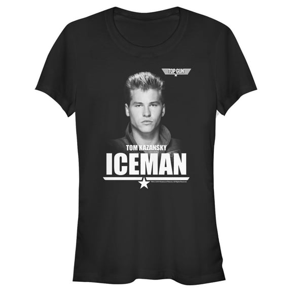 Junior's Top Gun Tom "Iceman" Kazansky Graphic T-Shirt