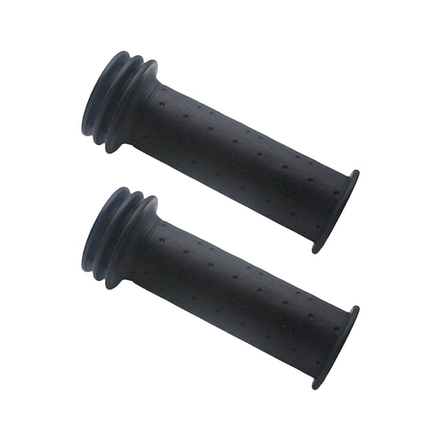 2 puños antideslizantes para manillar de bicicleta de montaña, duraderos, de 22 mm Negro
