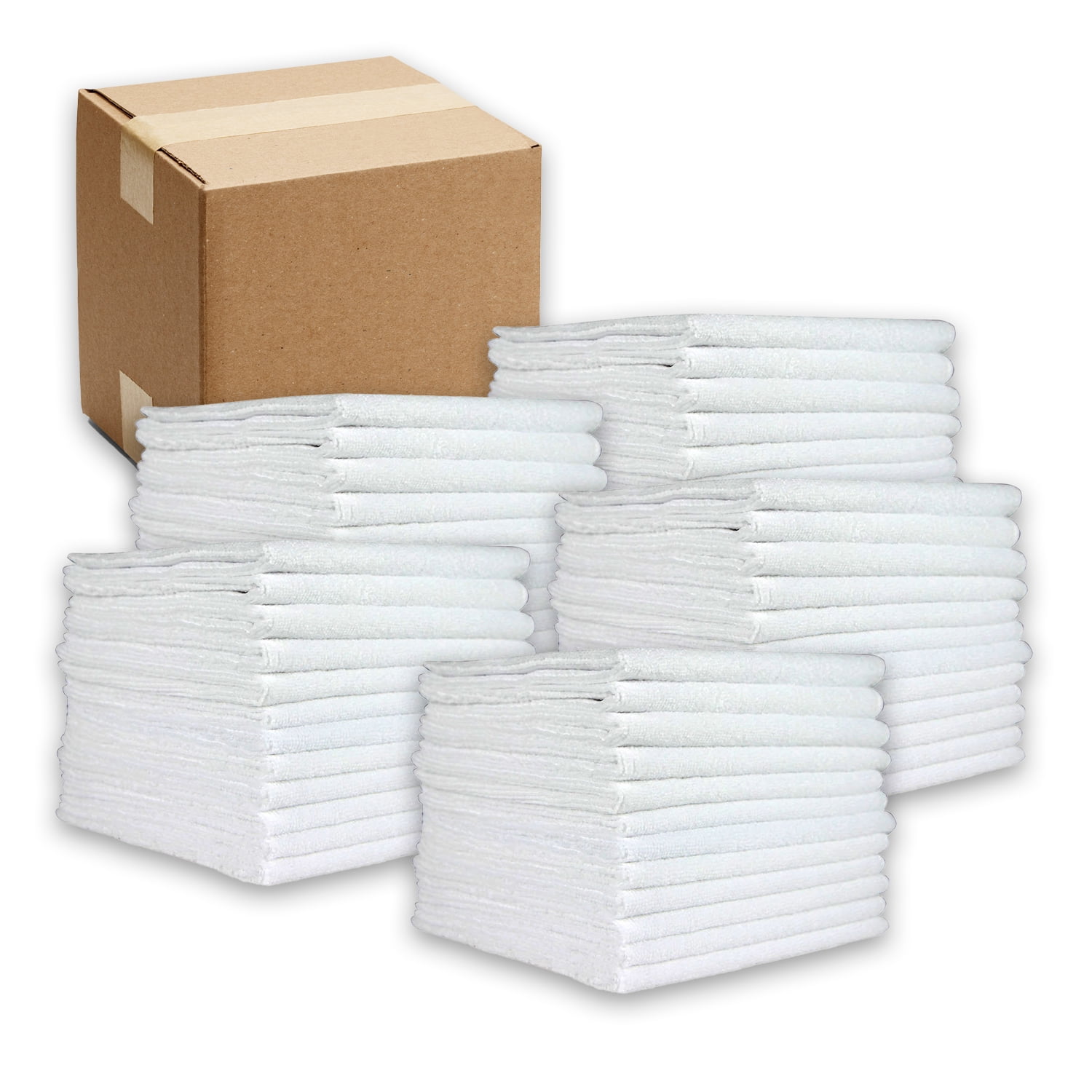 Arkwright Microfiber Cleaning Cloths (Bulk Case of 240) , 12x12 in