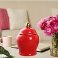 thumbnail image 5 of yotijay Ceramic Food Storage Jar Ginger Jar Kitchen Canisters for Seasoning Spice Coffee Red, 5 of 9