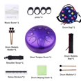 thumbnail image 2 of Tambor Musfunny Kids de acero, 6 pulgadas, 8 notas, tecla C, morado, 2 of 7