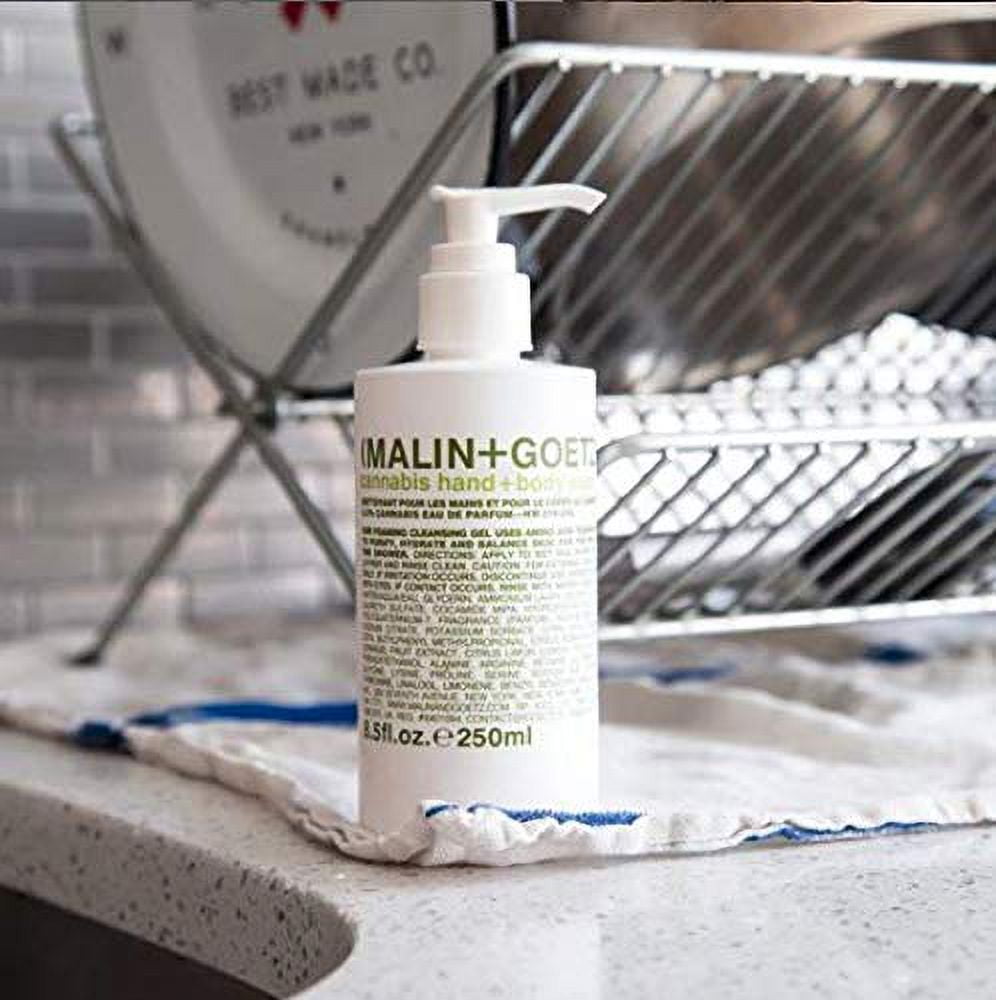 Malin + Goetz Cannabis Hand + Body Wash— natural cleansing, purifying and hydrating for women and men. for all skin types. no stripping or irritation. cruelty-free and vegan 8.5 Fl oz
