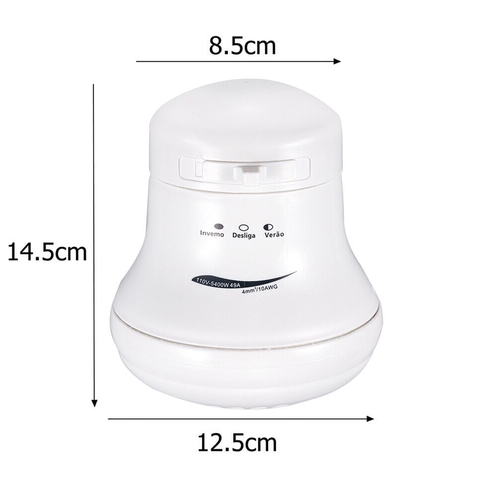 JahyShow 110V 5400W Electric Shower Head Instant Hot Water Bath Heater Boiler Tool Showe