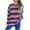 Pink, variant on YABCSAZ Sweaters for Women Casual Crewneck Striped Sweaters Long Sleeve Fuzzy Knit Shirts Oversized Chunky Warm 2024 Fall Pullover Loose Fit Soft Sweaters Top Trendy Outfits