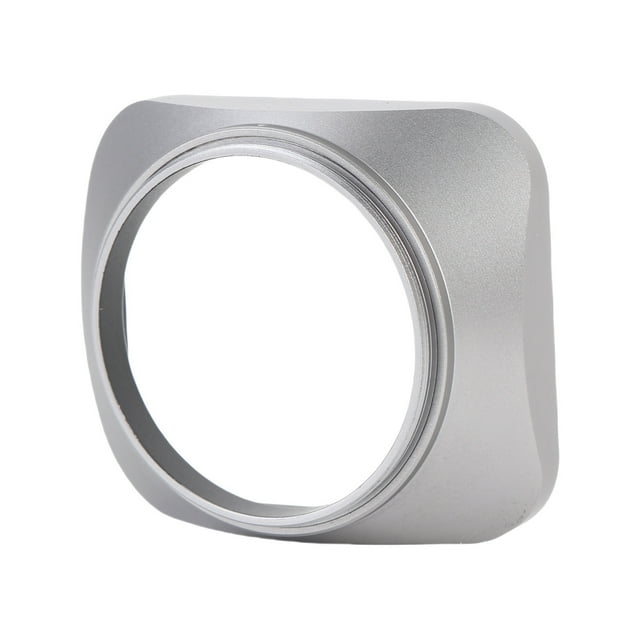 Metal Square Lens Hood, Aluminium Alloy Lens Shade with Cap, Scratch Proof Lens Hood Protector Easy to Install for SLR Cameras DSLR Cameras