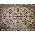 thumbnail image 3 of AHMEDANI Exclusive Cream Ivory Touch Flower Lovely Area Rug Hand Knotted Wool Silk Carpet (6 X 4)', 3 of 9