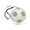 White, variant on Portable Soccer Shaped Bluetooth Speaker Built With Color Lights, Practical Outdoor Wireless Audio Device for Daily Entertainment And Holiday Gifts