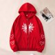 thumbnail image 1 of Ailaofu Womens Spider Web Graphic Zip Up Hoodie Oversized Goth Harajuku Jacket Y2k Grunge Aesthetic Streetwear Sweatshirt, 1 of 4