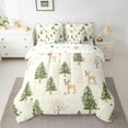 thumbnail image 2 of Castle Fairy Kids Animal Deer 7-Piece Twin Bedding Sets,Christmas Tree Bedding Comforter Set,Happy New Year Breathable Sheet Sets,Ultra Soft Home Decor, 2 of 8